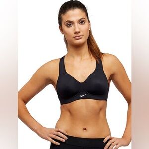 NWT Nike Rival High Support Sports Bra Dri-FIT in Black size 34C